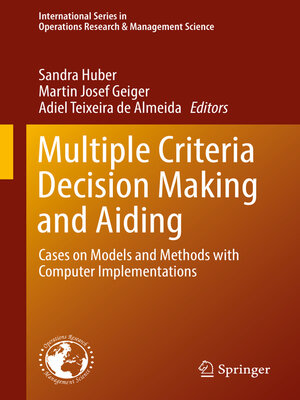 cover image of Multiple Criteria Decision Making and Aiding